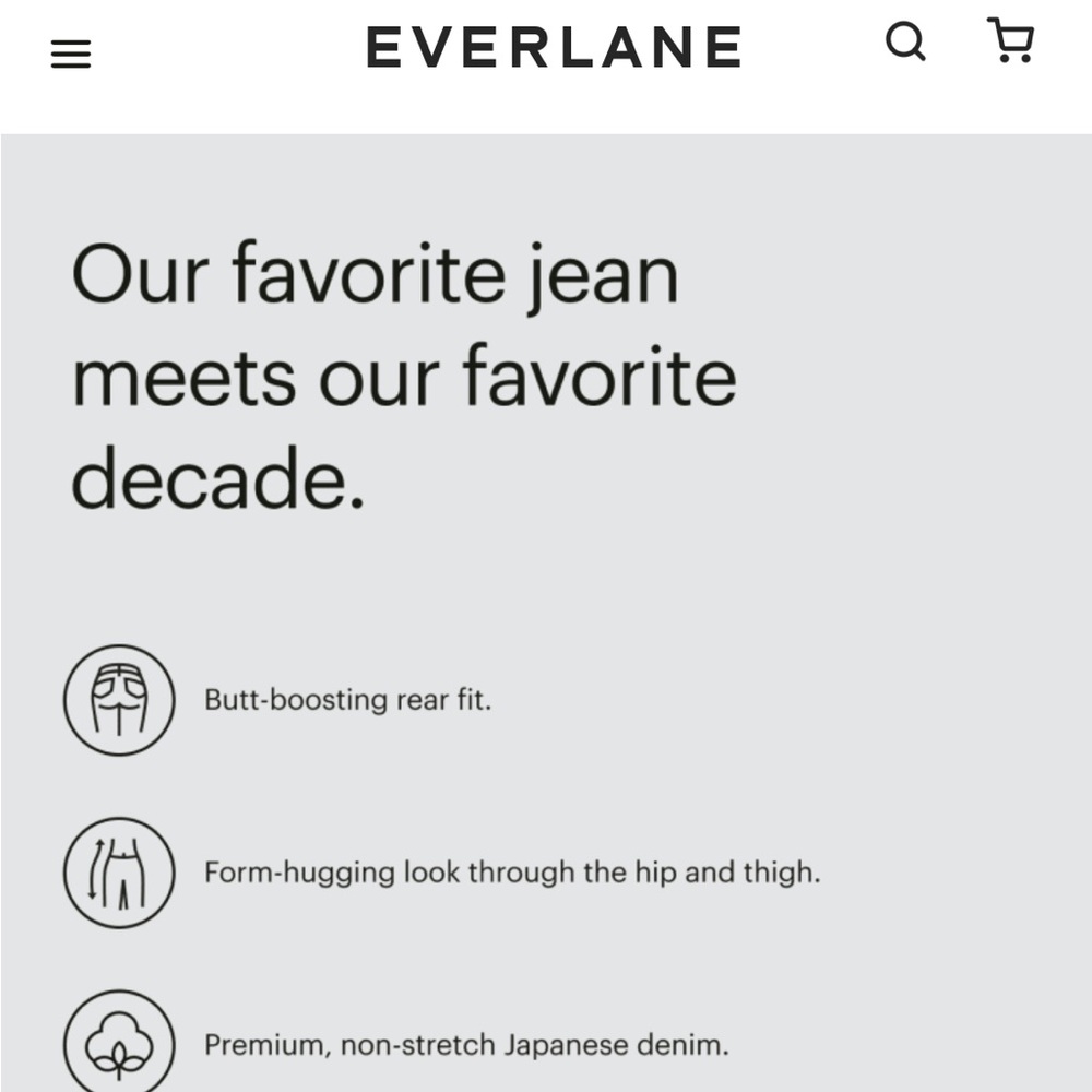 Everlane 90’s Crop Cheeky Jean in Acid Grey - Picture 4 of 6